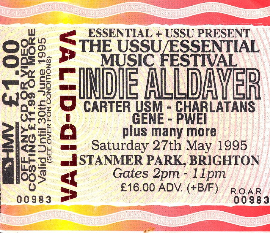 House of Lard Indie Alldayer Stanmer Park Brighton, 27 May 1995