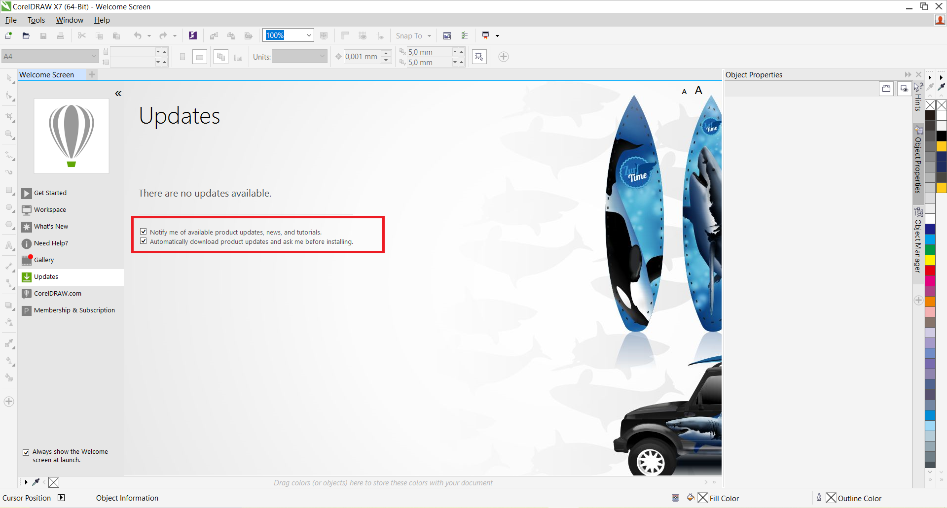 Cara Mematikan Auto Update/Update Otomatis Corel Draw Ketika Terkoneksi Blogger Koplo