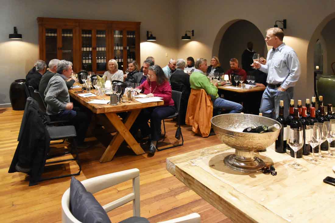 . Tasting Groot Constantia wines with Boela Gerber at the Blockhouse Kitchen, Constantia