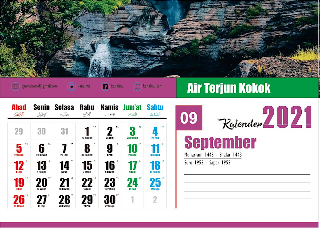 Kalender 2021 Bulan September