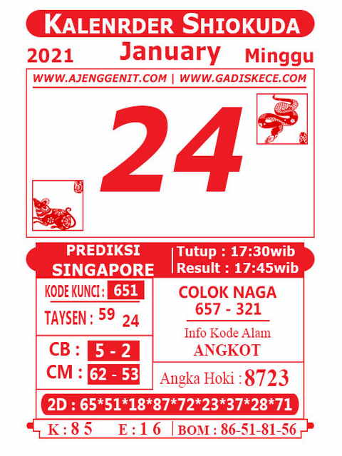 PREDIKSI singapura
