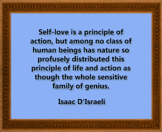 D'Israeli on Self-Love