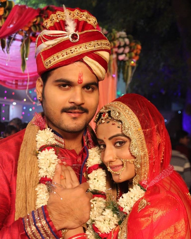 Akshara Singh married with Arvind Akela 'Kallu', photo ...