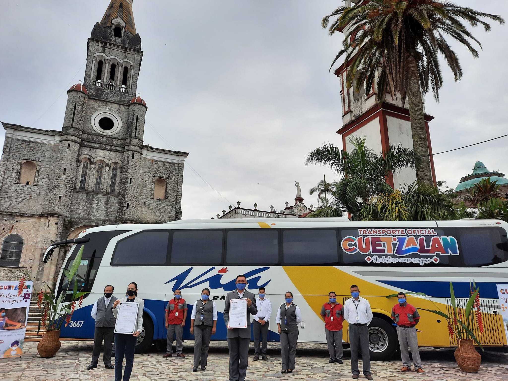 Vía, se convierte en el Transporte Oficial del Pueblo Mágico de Cuetzalan, Puebla.