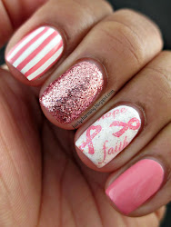 nail cancer breast awareness nails pink fight october against joby decals designs ribbon month fairly charming manicure think arts source