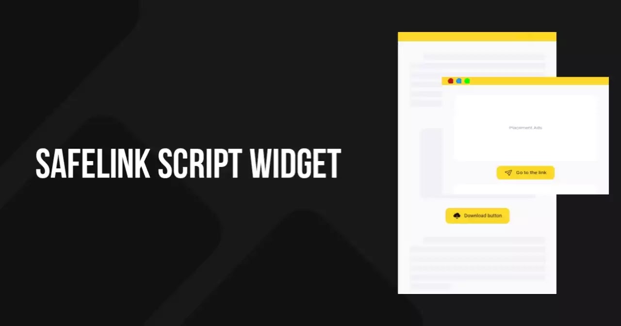 How to make Safelink on Main Blog in Blogger The  Trick