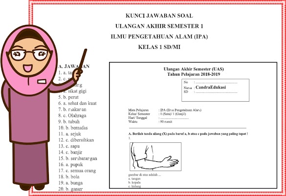 Soal Uas Ipa Kelas 1 Semester 1 Dan Kunci Jawaban