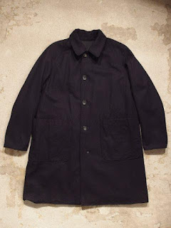 Engineered Garments "Reversible Coat in Dk.Navy 20oz Melton/Nyco Ripstop"