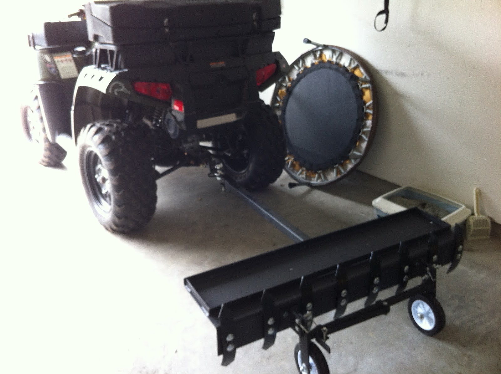 ATV Plow put together and ready for the food plot planting season