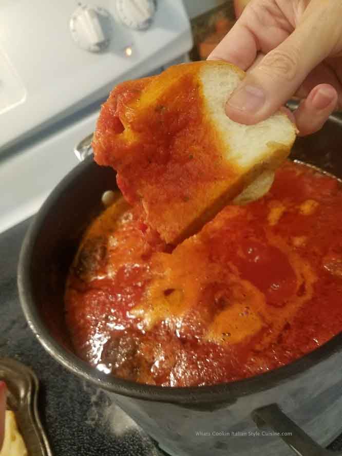 Traditional Italian Sunday Sauce Recipe What's Cookin' Italian Style
