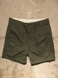Engineered Garments "Fatigue Short in Olive Cotton Ripstop"