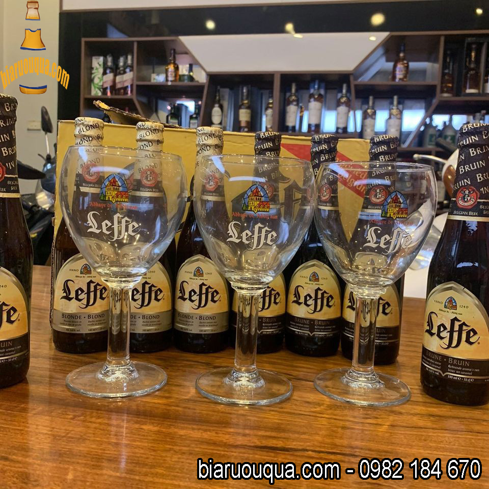 Bộ ly uống bia Leffe Pha Lê cao cấp 6 chiếc nhập khẩu Bỉ