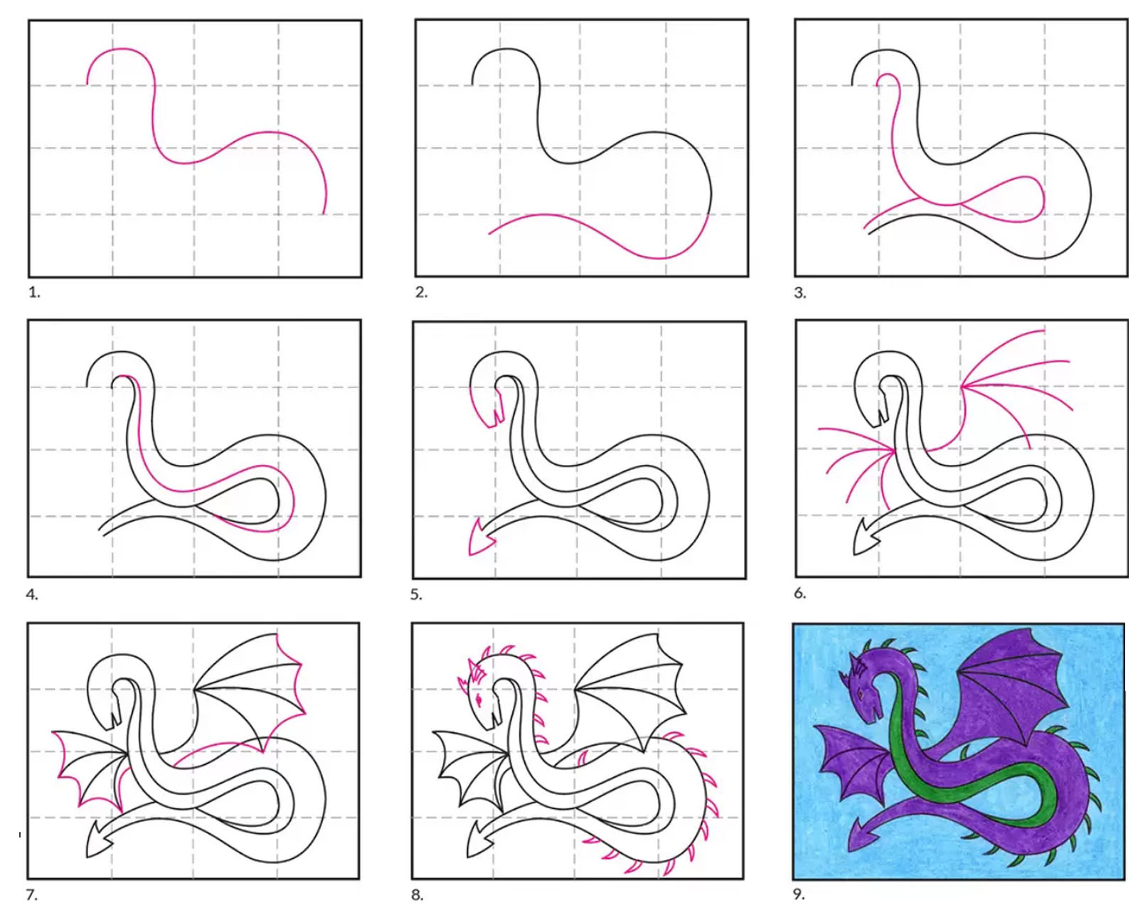 Как нарисовать дракона для детей. Дракон легкий рисунок для детей. Дракон для рисования для детей. Урок рисование дракон для детей. Как нарисовать дракона легко для детей.