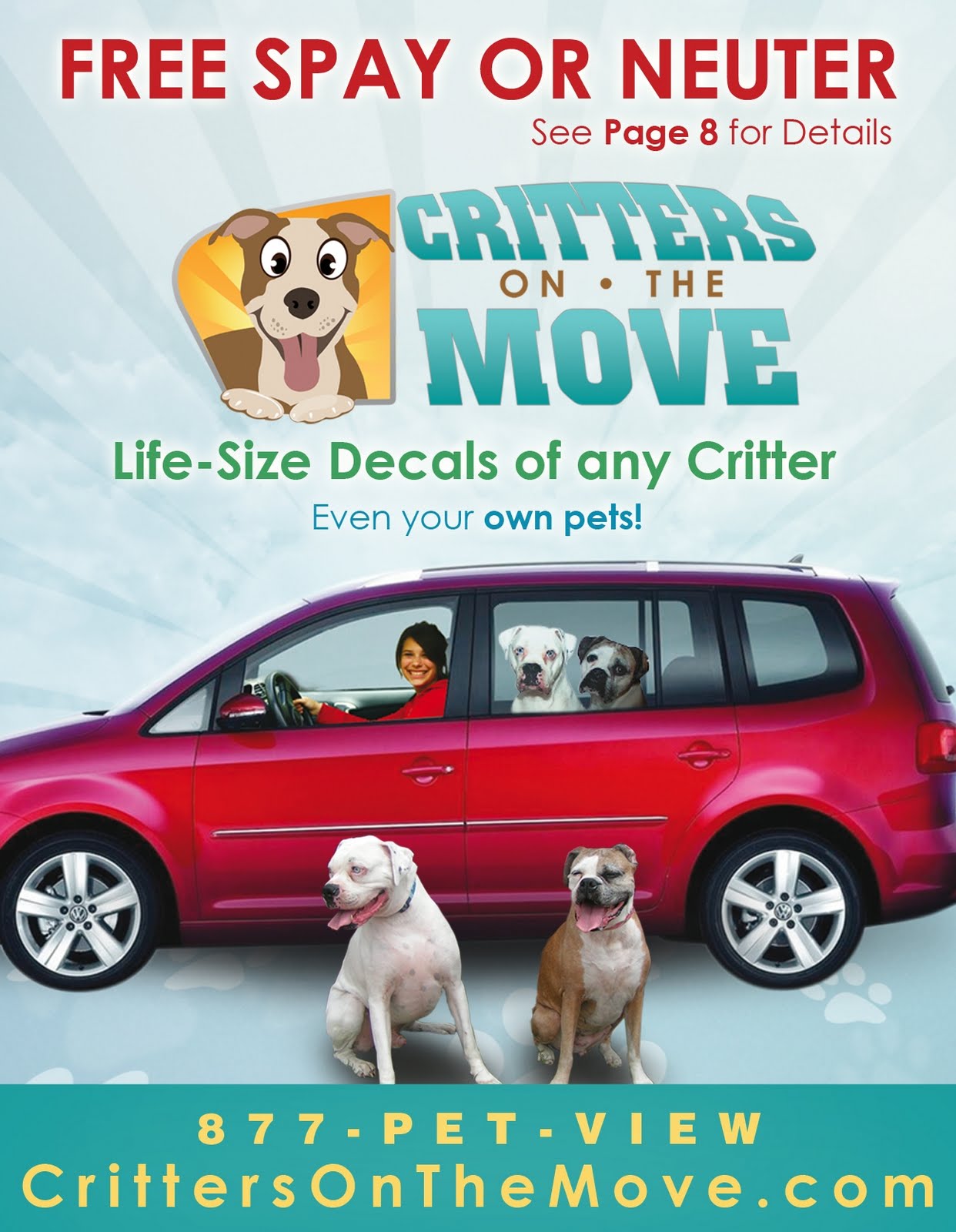 6 pack of dogs Free Spay or Neuter Contest