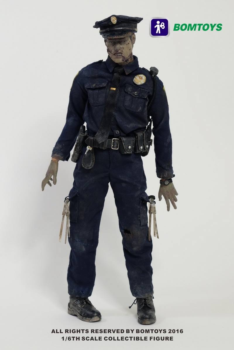 Bomtoys Action Figures 1/6 Scale Zombie Officer Pistol Ammo Pouch w/ Mag 