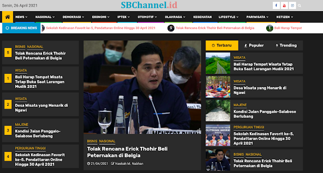 tampilan SBChannel.id