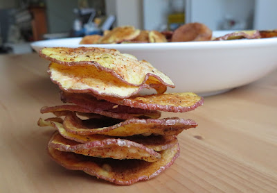 Microwave Cooked Potato Chips