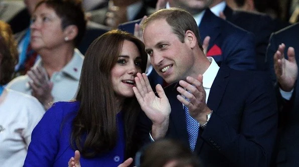 Kate Middleton attend the opening ceremony of the 2015 Rugby World Cup at Twickenham stadium