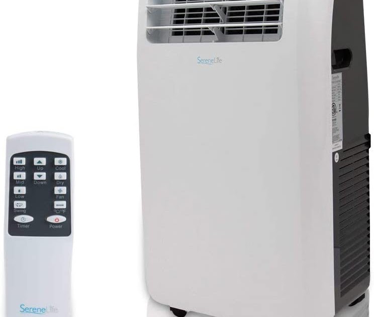 SereneLife SLPAC12.5 12,000 BTU Portable Air Conditioner, 3in1 Floor
