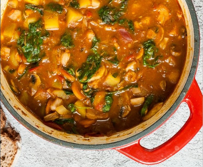 Vegan Potato Jackfruit Stew vegan recipes