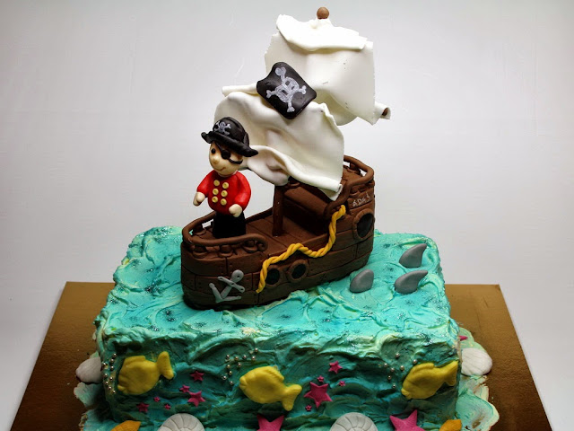 Pirate Ship Birthday Cake - London Cakes