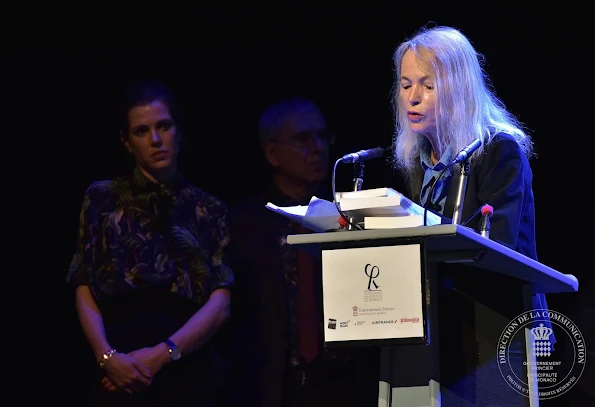 Princess Caroline of Hanover and Charlotte Casiraghi attended first award ceremony of the international symposium The Philosophical Encounters of Monaco - Les Rencontres Philosophiques de Monaco