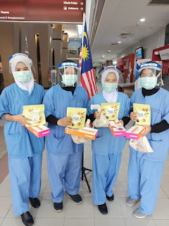Alamanda Menyumbangkan 10,000 Barangan Makanan Kepada Petugas Barisan Hadapan Hospital Putrajaya.