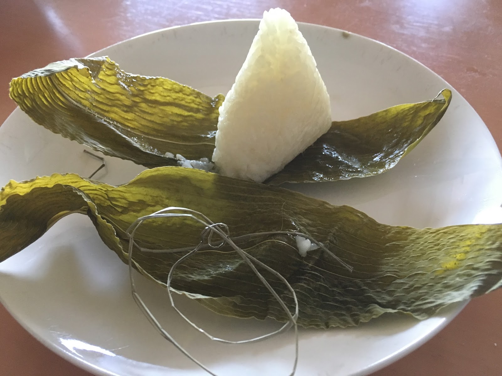 Sasamaki sticky rice wrapped in bamboo leaves