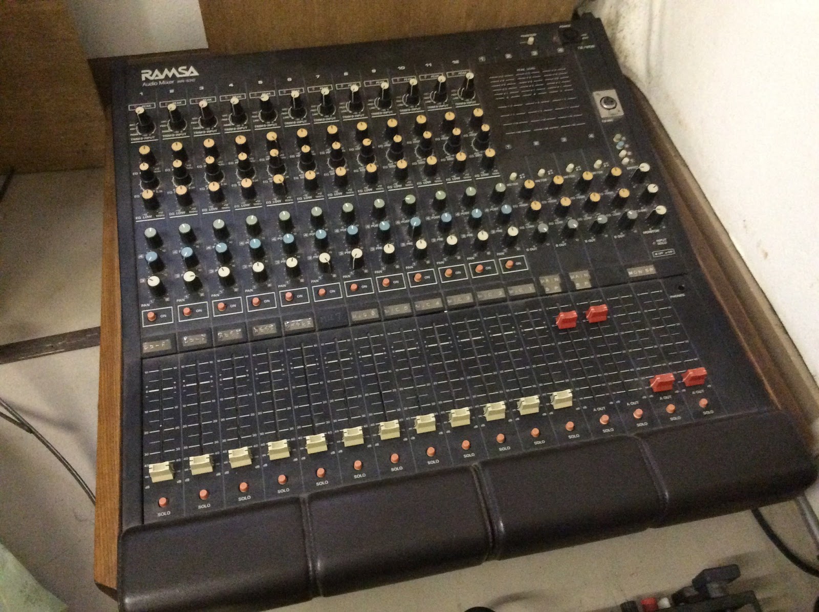 RAMSA Consoles vintage mixing desks, console, and wr mixer from