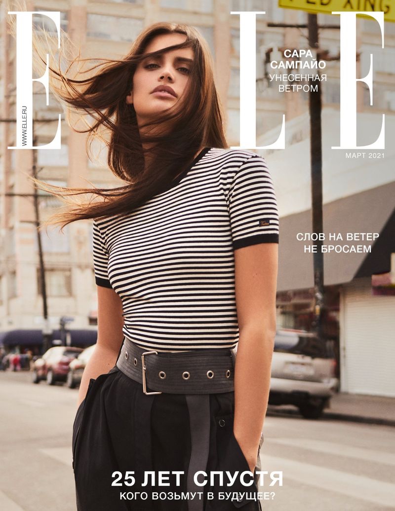 Sara Sampaio is glamorous chic for ELLE Russia March 2021