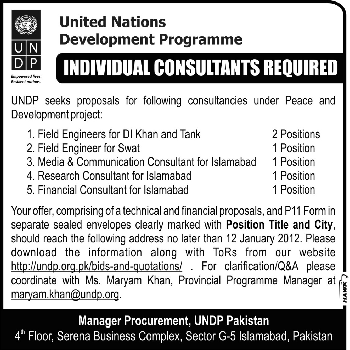 United Nations Development Programme Jobs Opportunities PK Jobs
