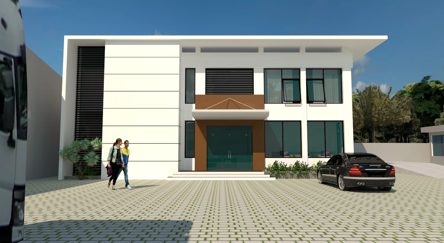 Modern 2-storey Office Building Architectural Drawings [DWG]