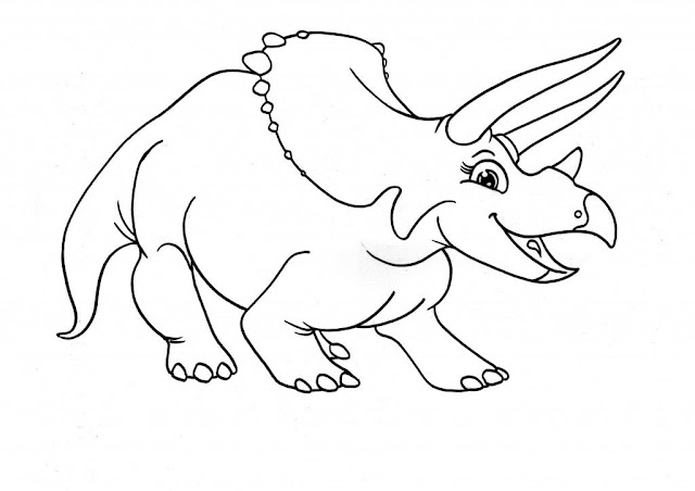 Extinct herbivorous dinosaur coloring pages