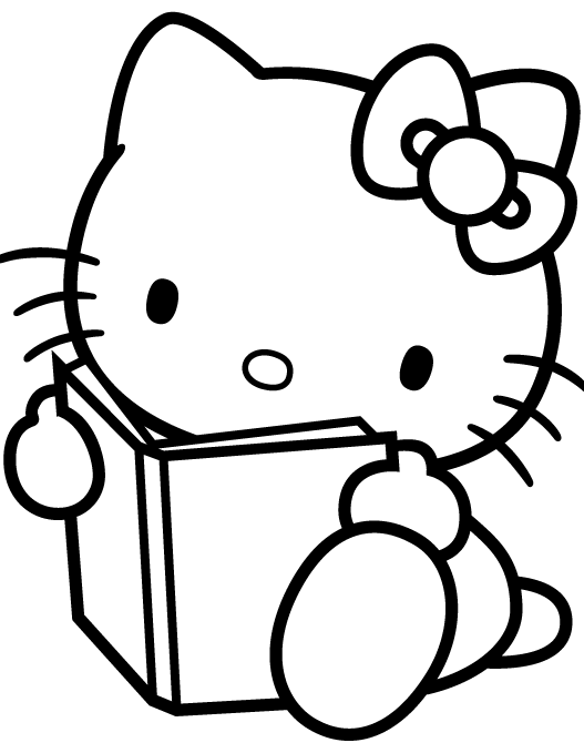 smart hello kitty coloring pages - photo #29