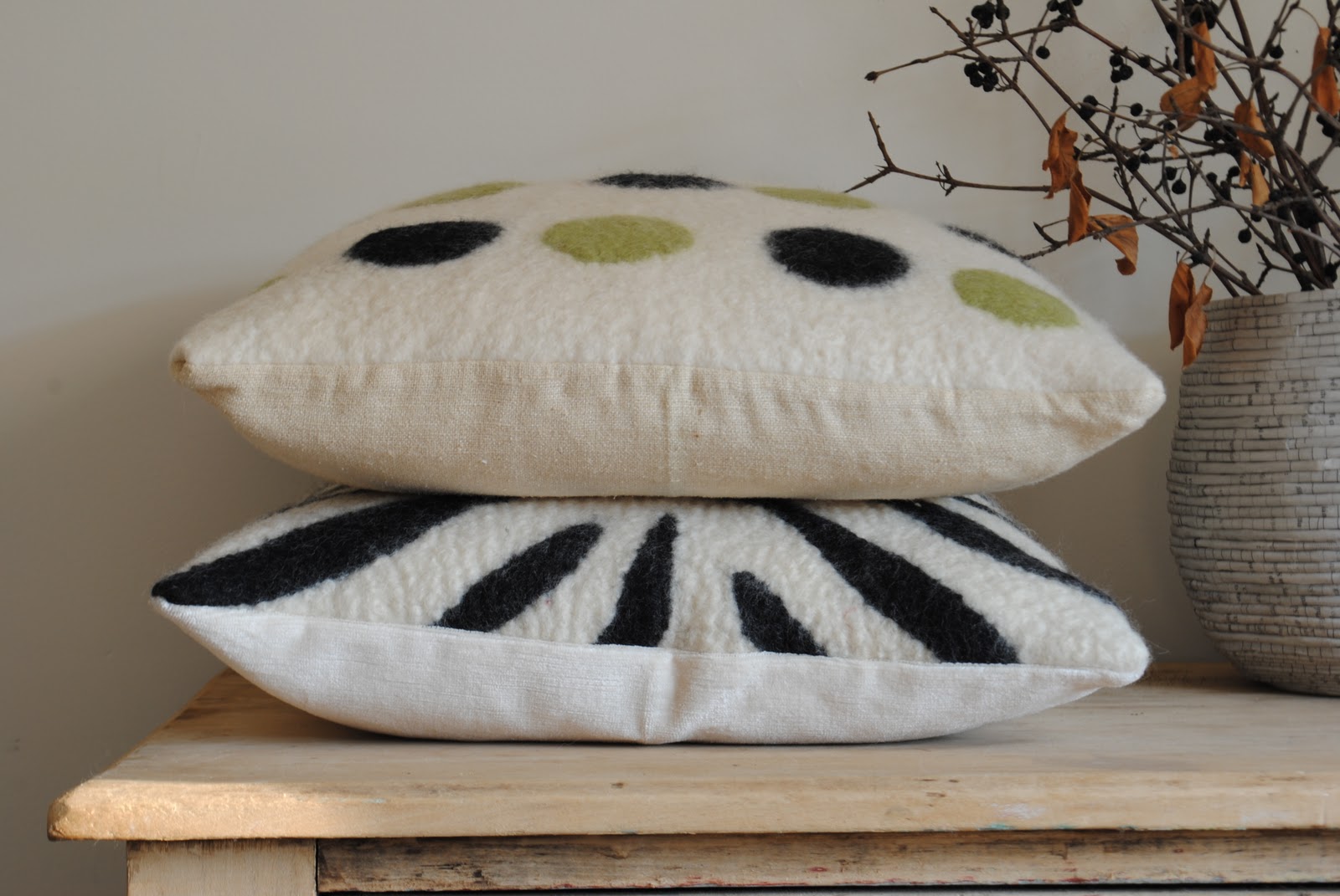 RAZMATAZ Handmade Felt Pillows