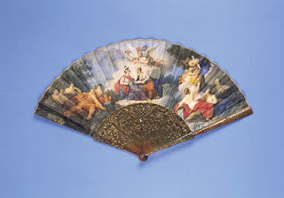 A fan depicting the marriage of Marie Leszczyńska and Louis XV