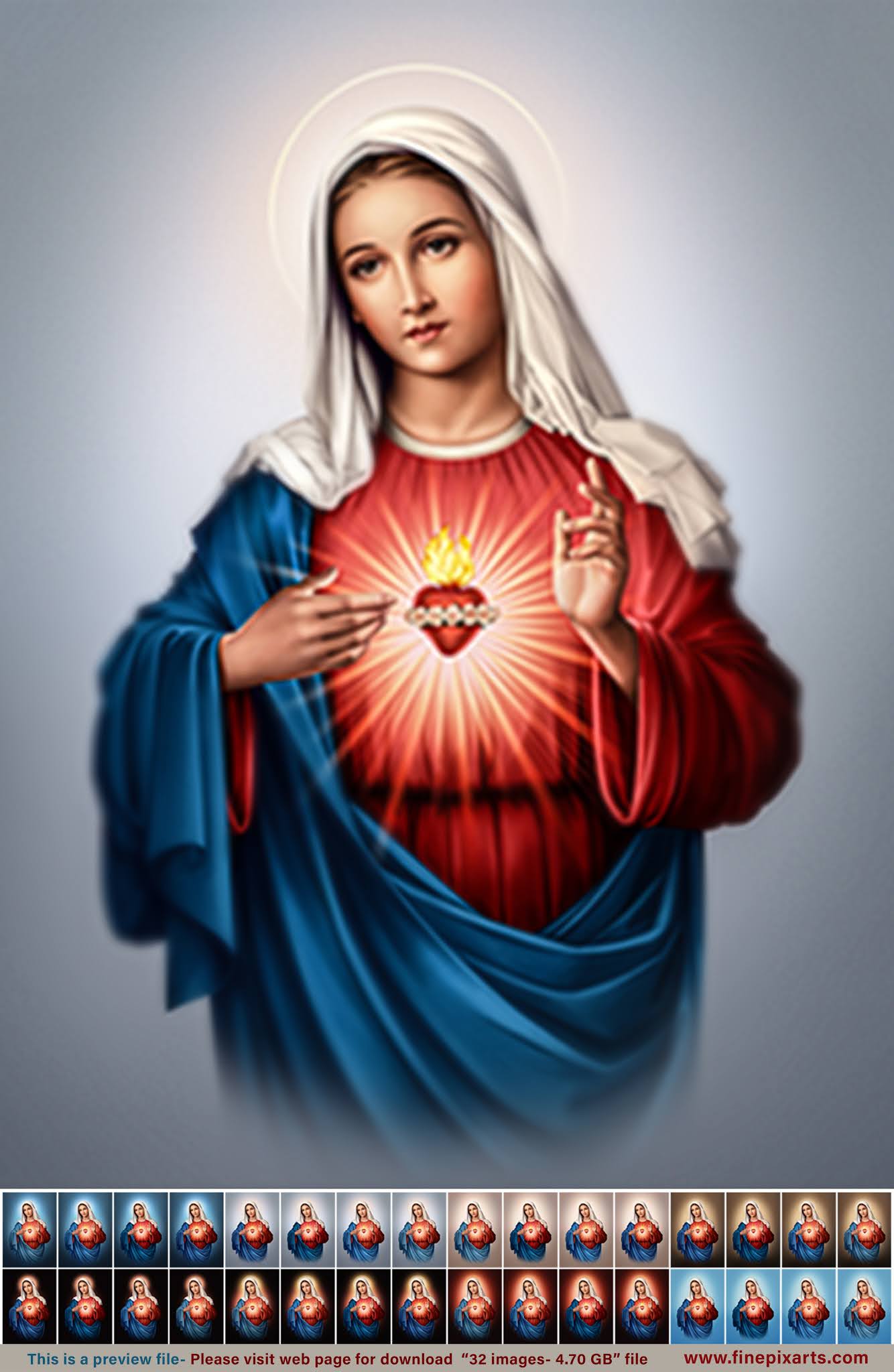 Immaculate Heart of Mary 8 Background- 4.72 GB