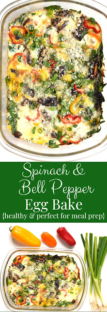 Spinach & Bell Pepper Egg Bake