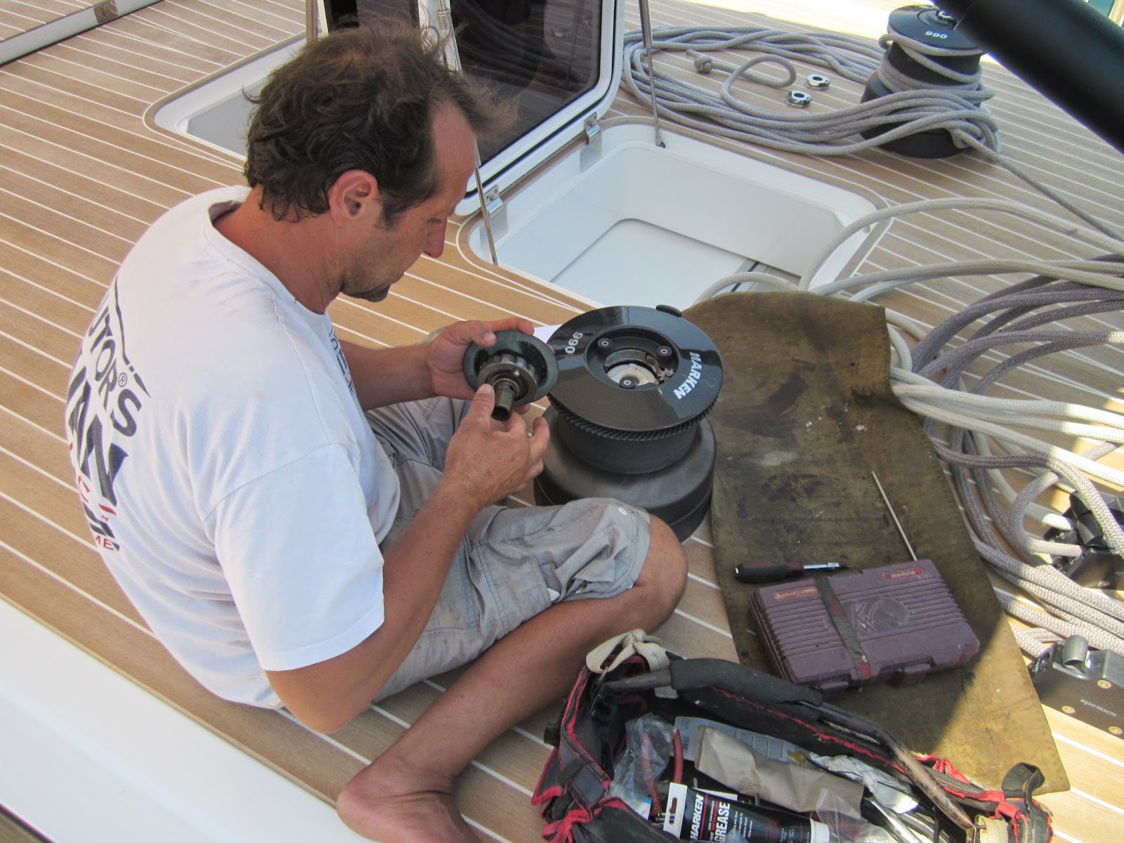 NAUTOR'S SWAN VILLEFRANCHE Harken 990 Winch Service