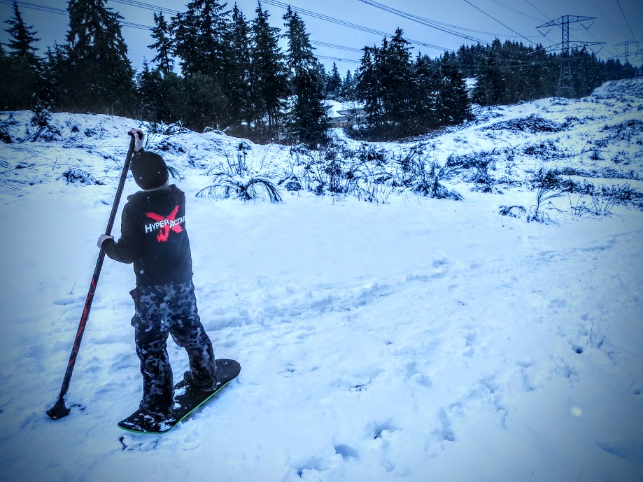 Land Paddling USA The Kahuna Snow Grip For Snowskating and Snowboarding