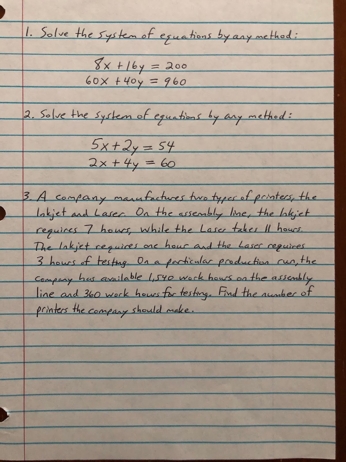 Professor Frank s Math Blog Part 1 Systems Of Equations Professor Frank s Math Blog Part 1 Systems Of Equations
