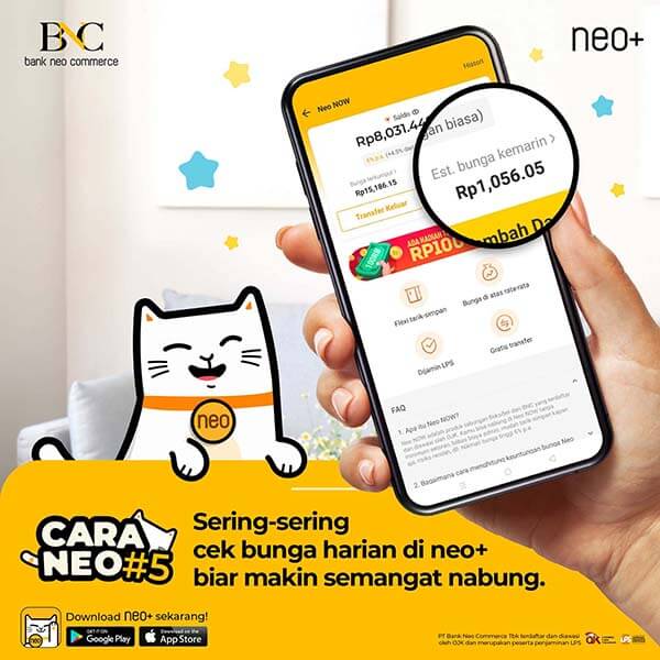 cara daftar dan buka rekening neo+