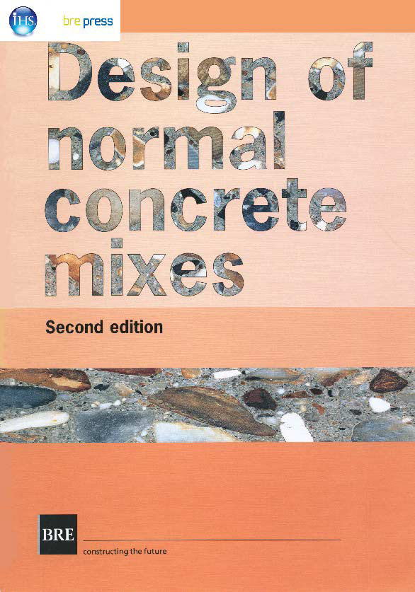 Design of normal concrete mixes - Engineering Books