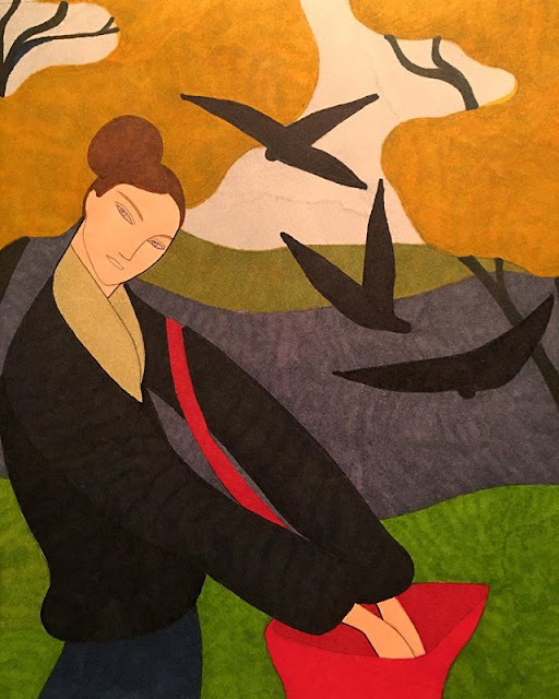 por Kelly Beeman | ilustraciones femeninas bonitas | arte y dibujo | cool art illustrations | a r t | iconoCero watercolor drawings by female artist Kelly Beeman | imagenes lindas de arte
