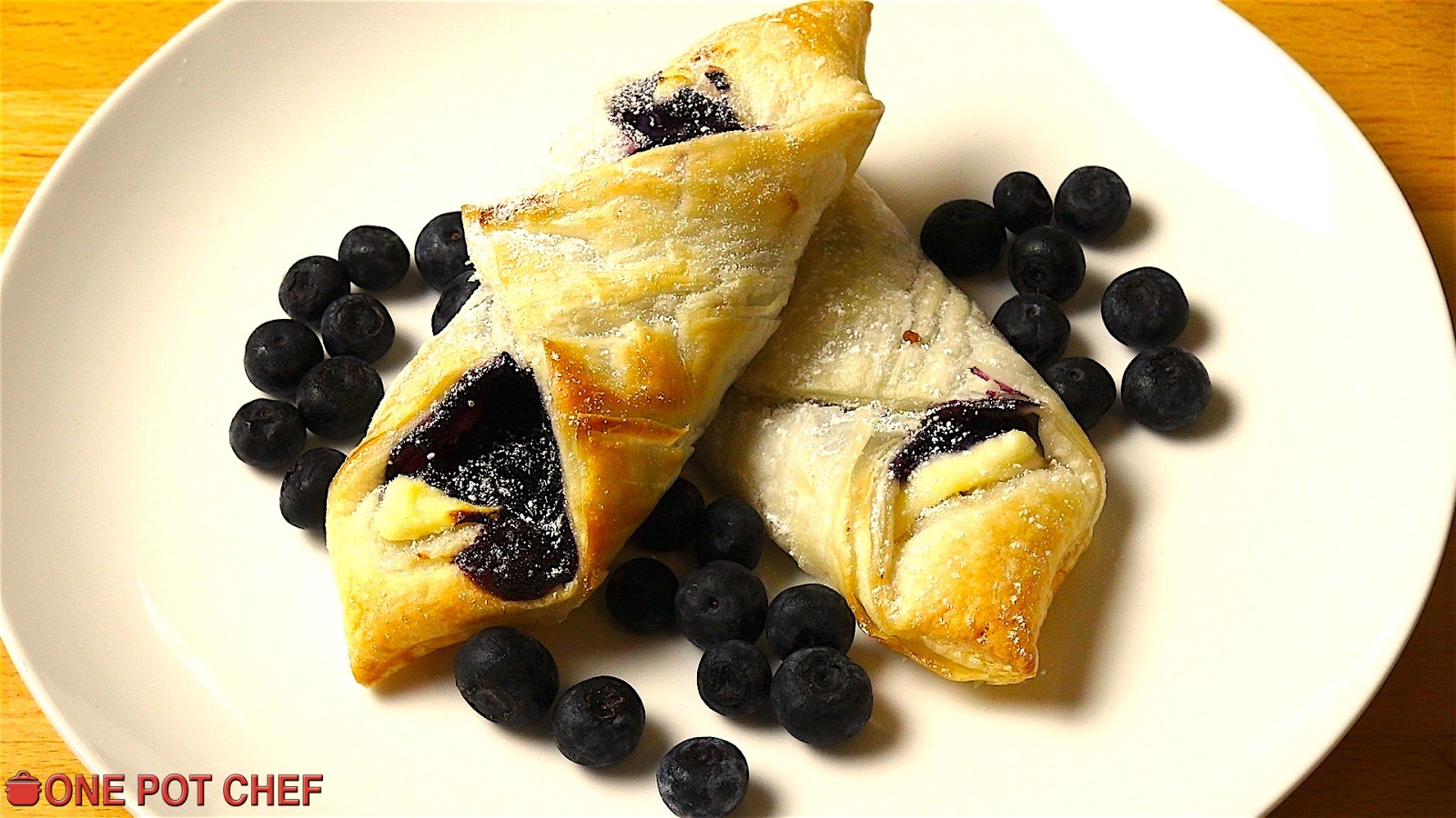 The One Pot Chef Show Easy Blueberry Pastries One Pot Chef
