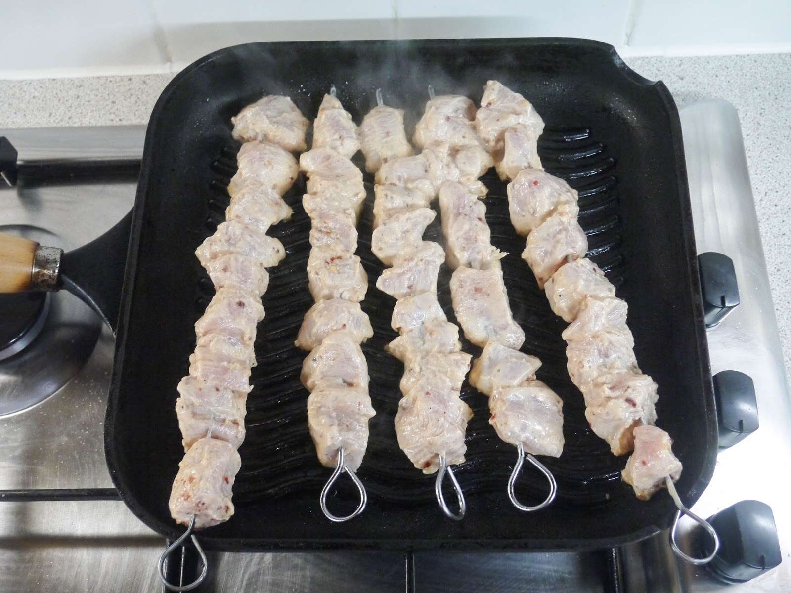 This Muslim Girl Bakes Turkish Chicken Kebabs with Tomato Chilli Sauce.