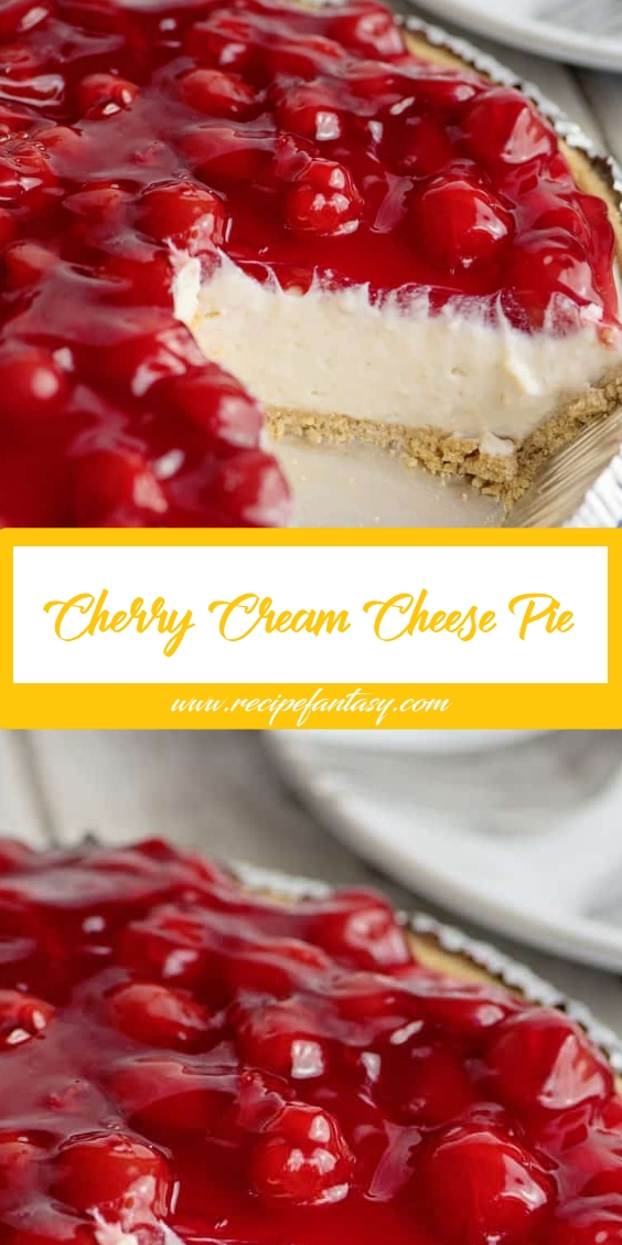 Recipe Rainbow Cherry Cream Cheese Pie