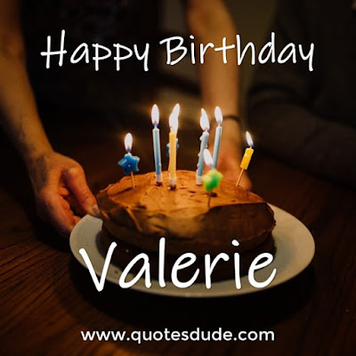 Message for Valerie's Birthday.
