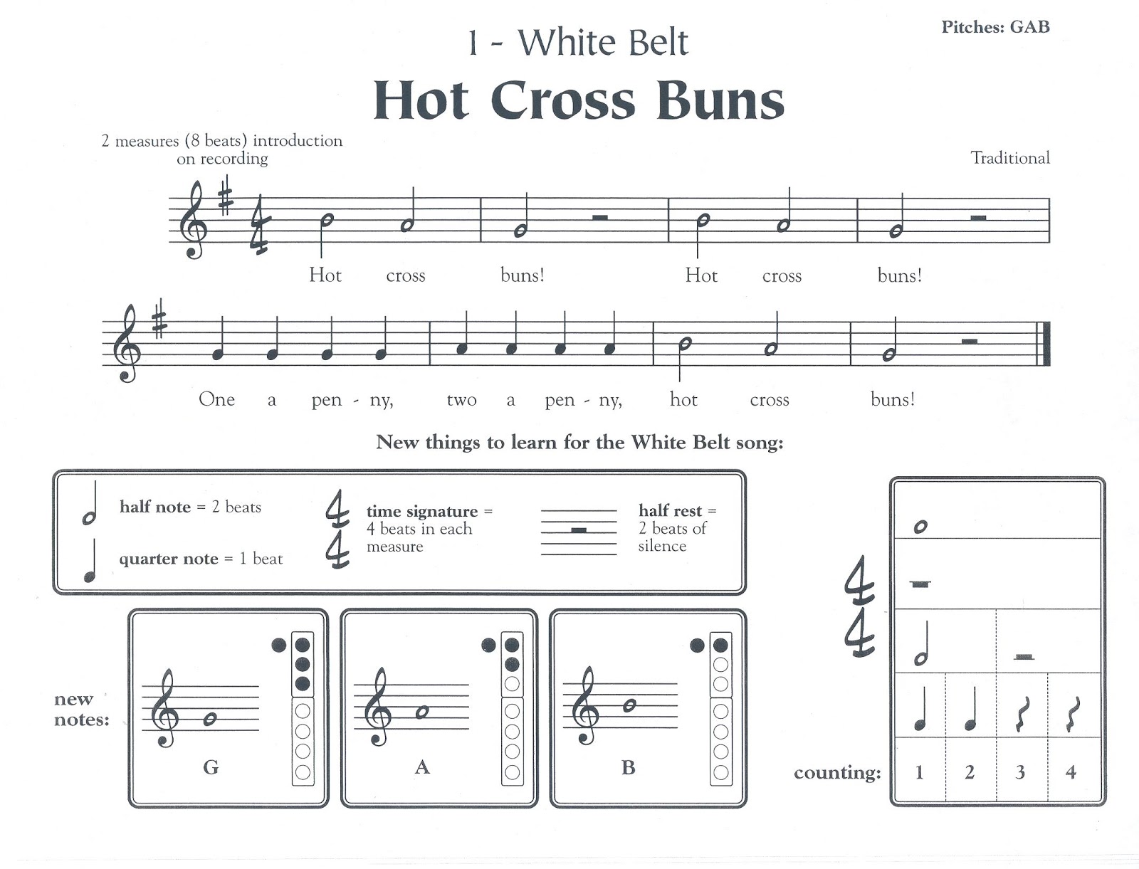 Music With Mr. Barrett Hot Cross Buns