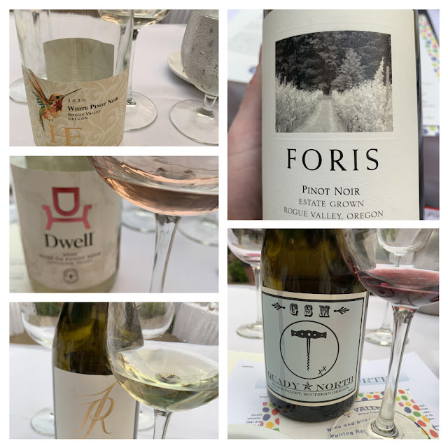 collage of Oregon wine bottles